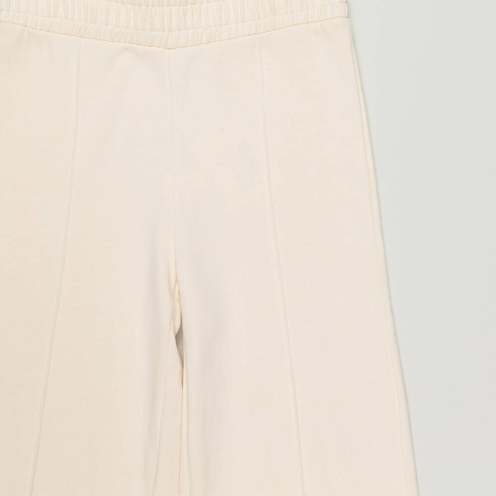 Fun & Fun-Preloved Girls Beige Cotton Wide-Leg Joggers (16 years) | Childrensalon Outlet