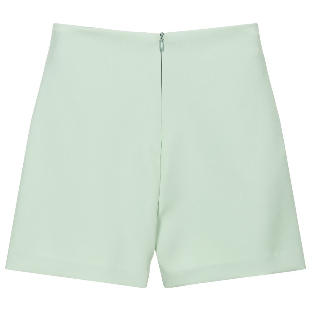 Fun & Fun-Sage Green High Waisted Shorts | Childrensalon Outlet