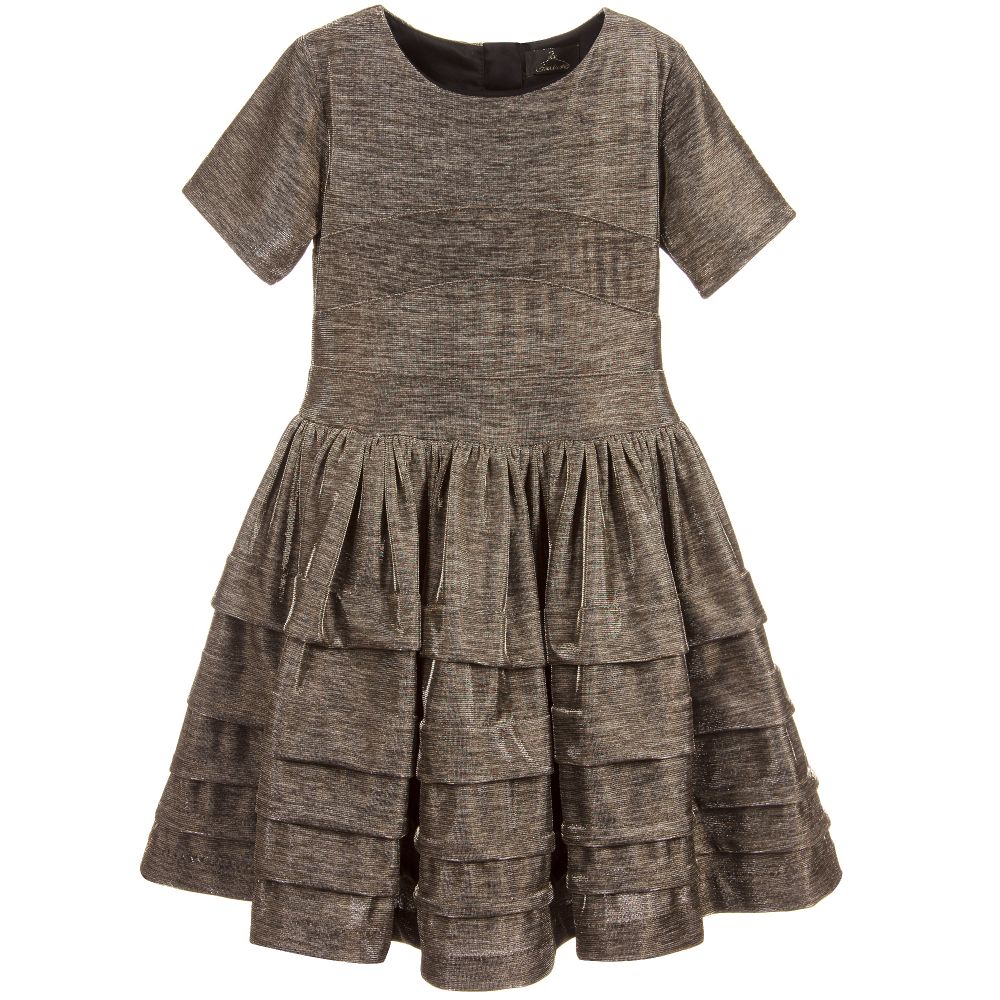 Fun & Fun Couture - Shimmery Gold & Silver Dress | Childrensalon