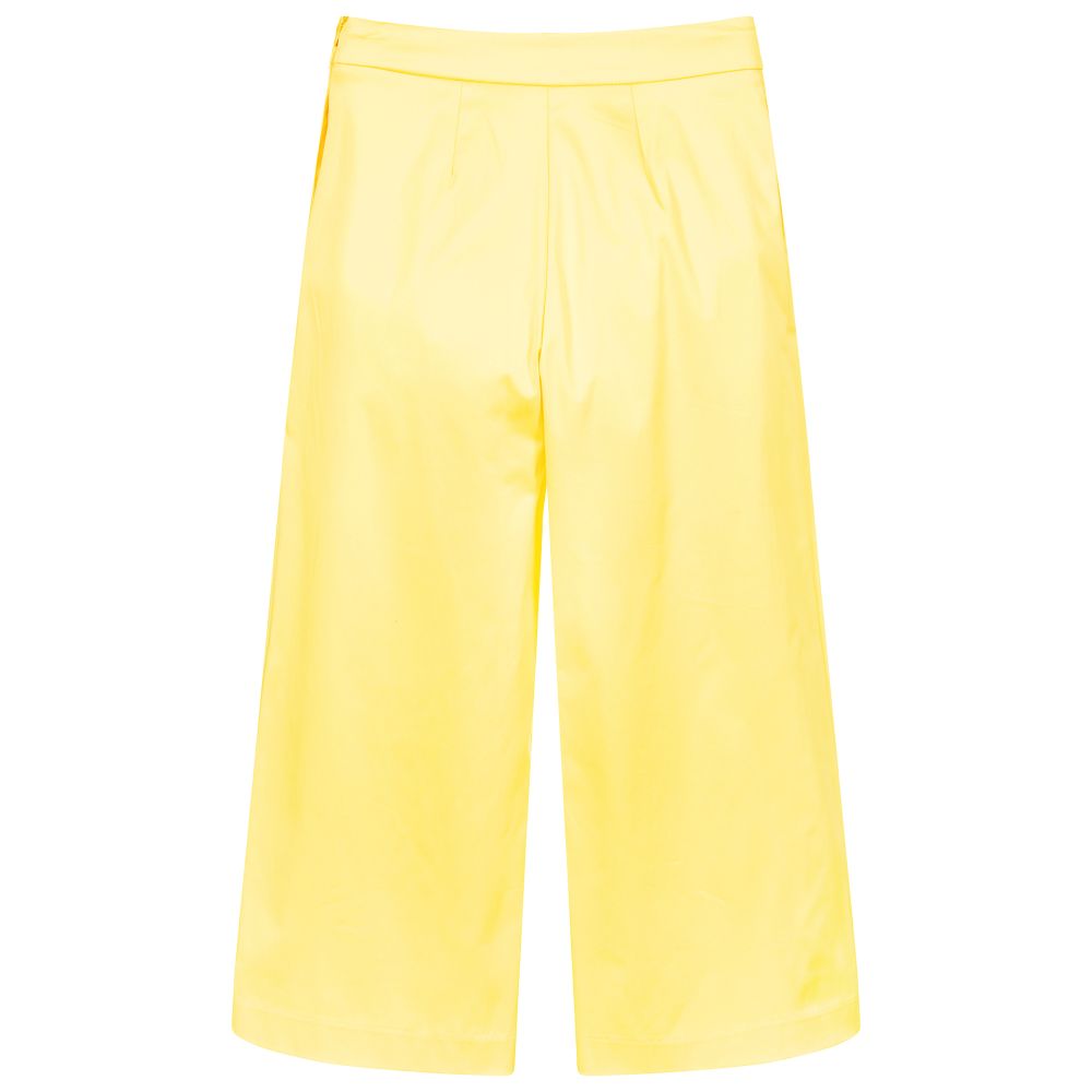 Fun & Fun-Желтые широкие брюки | Childrensalon Outlet