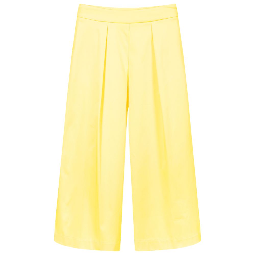 Fun & Fun-Yellow Wide Leg Trousers | Childrensalon Outlet
