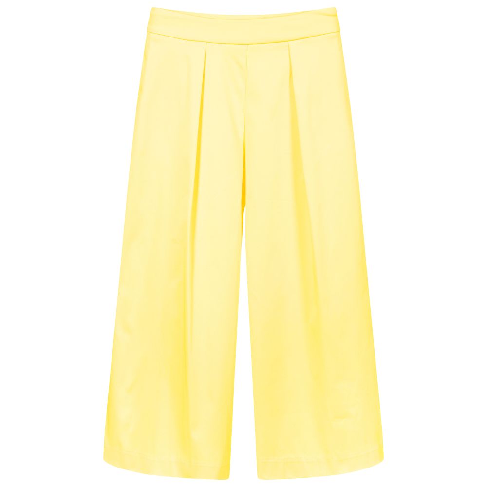 Fun & Fun - Yellow Wide Leg Trousers | Childrensalon