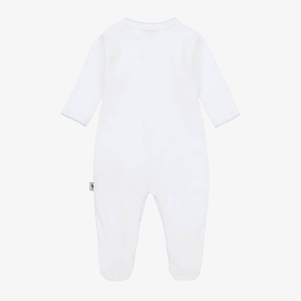 G.H.Hurt & Son-Blue Wool & Cotton Baby Set | Childrensalon Outlet