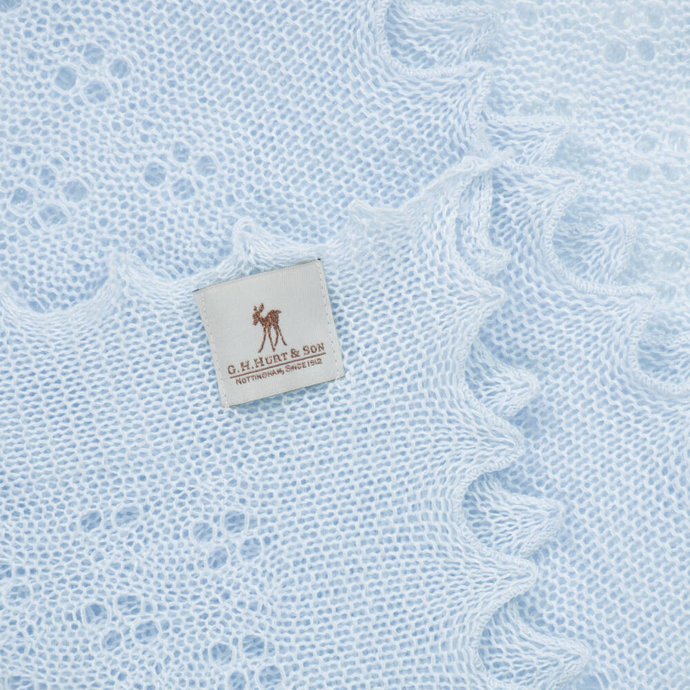 G.H.Hurt & Son-Boys Blue Shawl and Bib Set | Childrensalon Outlet