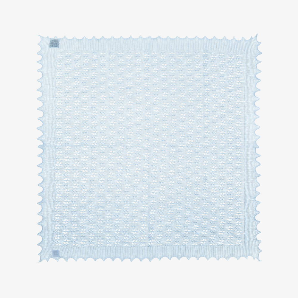 G.H.Hurt & Son-Boys Blue Shawl and Bib Set | Childrensalon Outlet