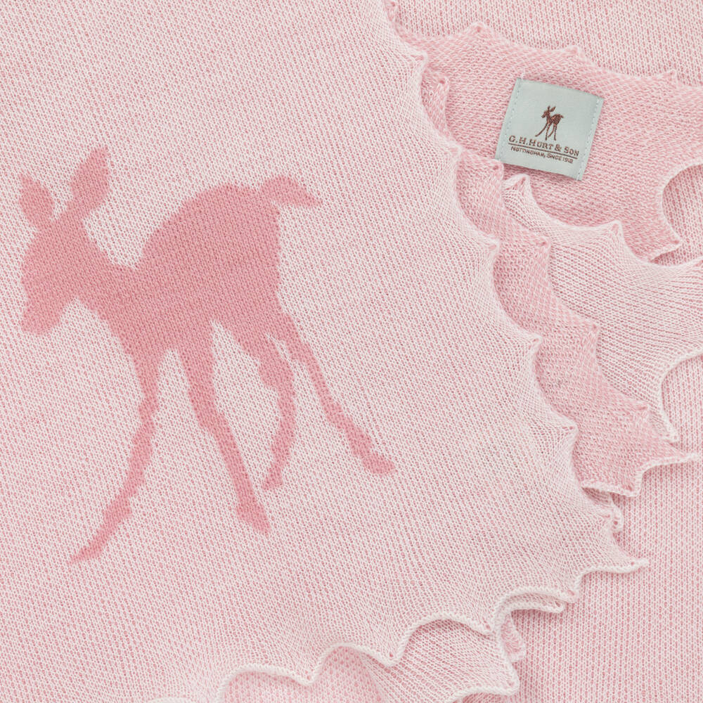 G.H.Hurt & Son-Girls Pink & White Wool Set | Childrensalon Outlet
