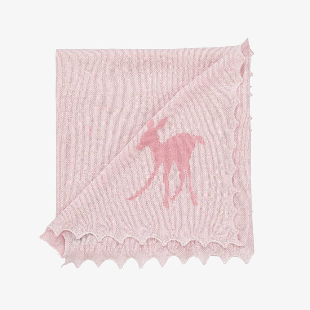 G.H.Hurt & Son-Girls Pink & White Wool Set | Childrensalon Outlet