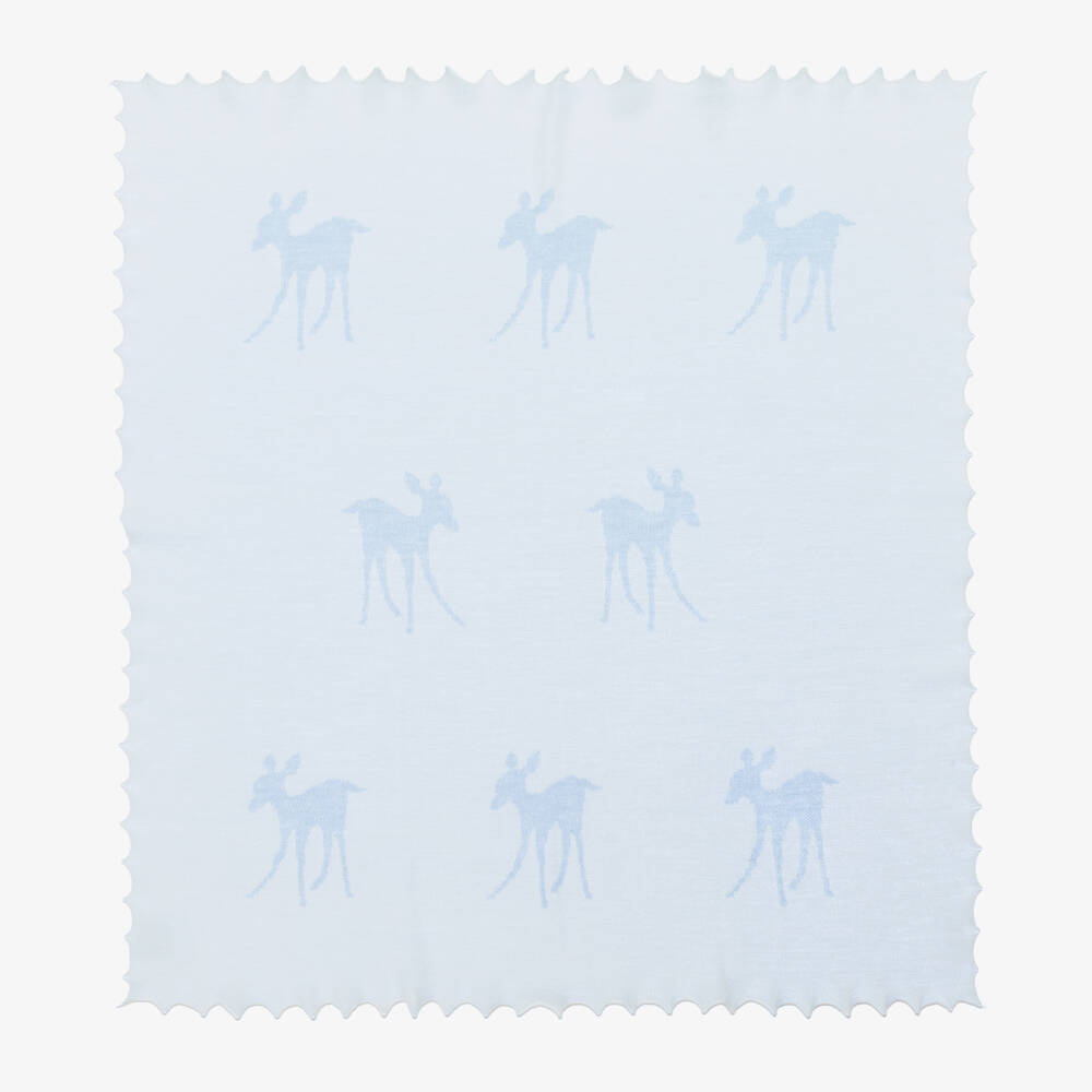 G.H.Hurt & Son-White & Blue Baby Wool Set | Childrensalon Outlet