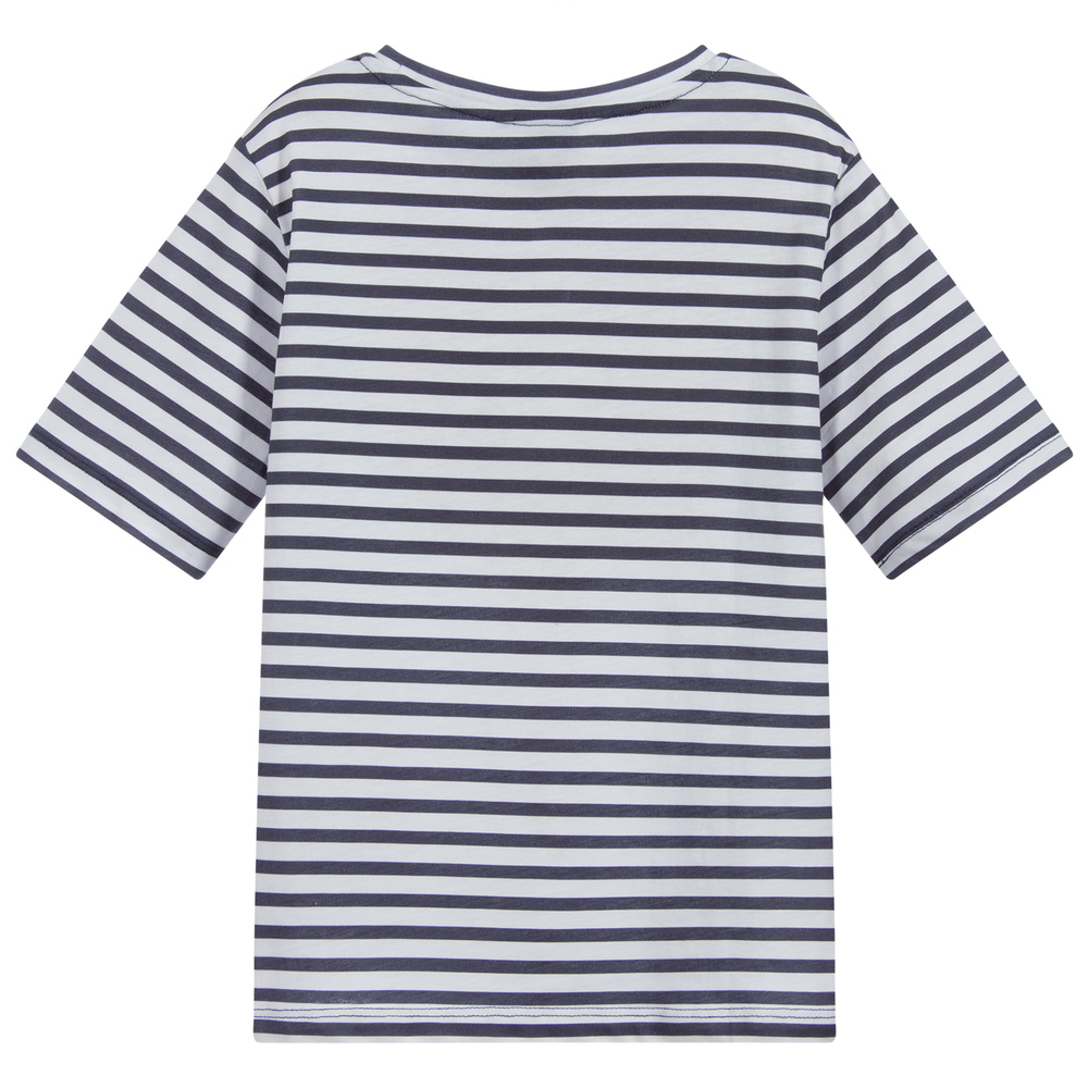 G-Star Raw-Girls White & Blue T-Shirt | Childrensalon Outlet