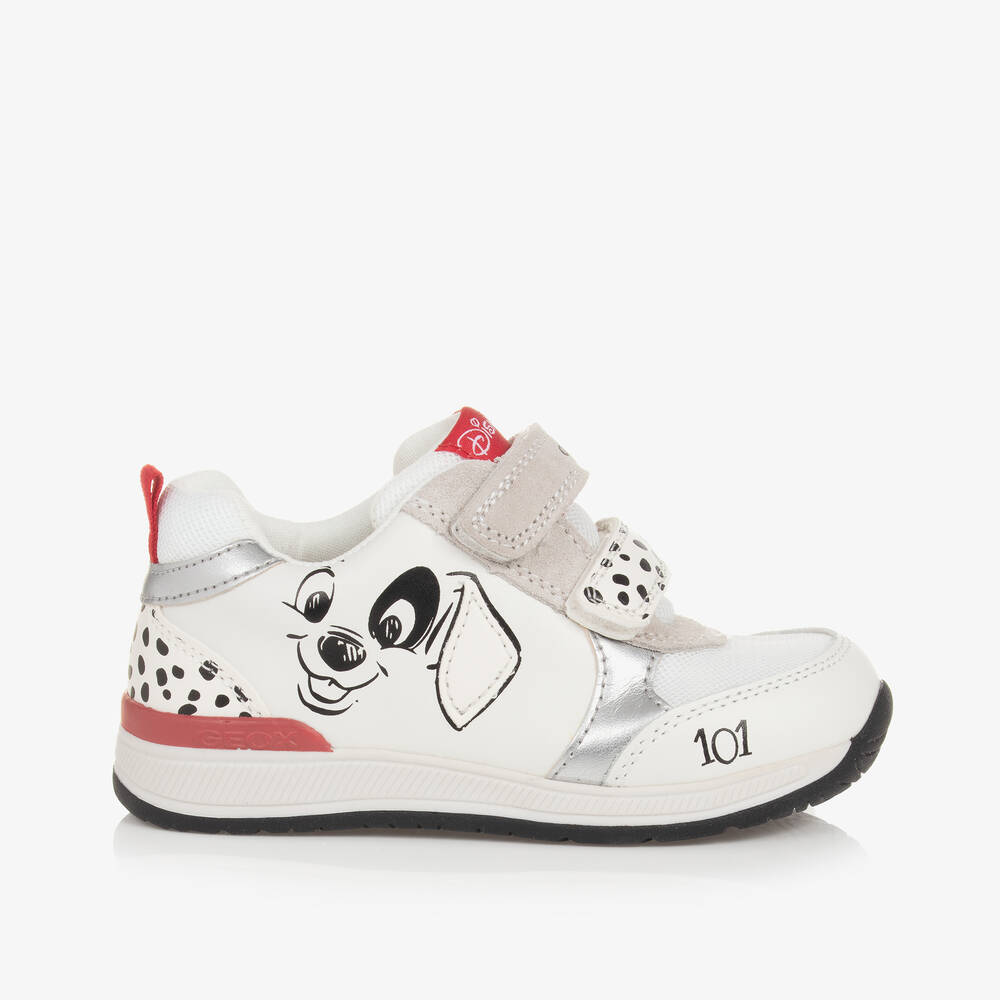 Geox-Baby Girls White 101 Dalmation Disney Trainers | Childrensalon Outlet
