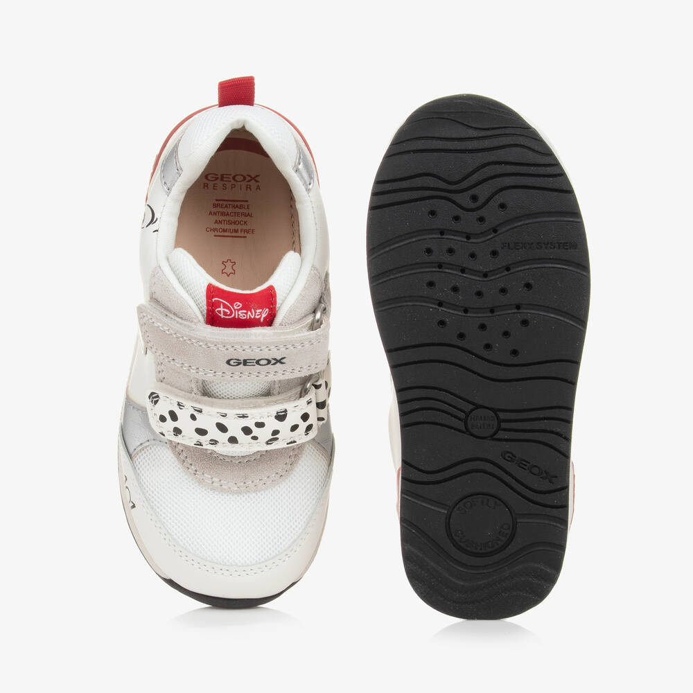 Geox-Baby Girls White 101 Dalmation Disney Trainers | Childrensalon Outlet