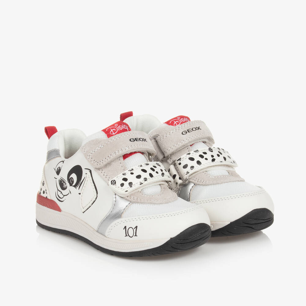 Geox-Baby Girls White 101 Dalmation Disney Trainers | Childrensalon Outlet