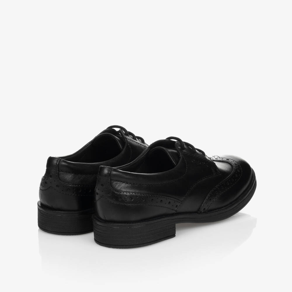 Geox-حذاء بروغ جلد لون أسود للبنات | Childrensalon Outlet