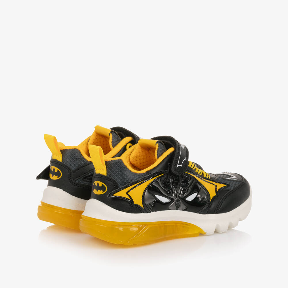 Geox-Boys Black & Yellow Batman Light-Up Trainers | Childrensalon Outlet
