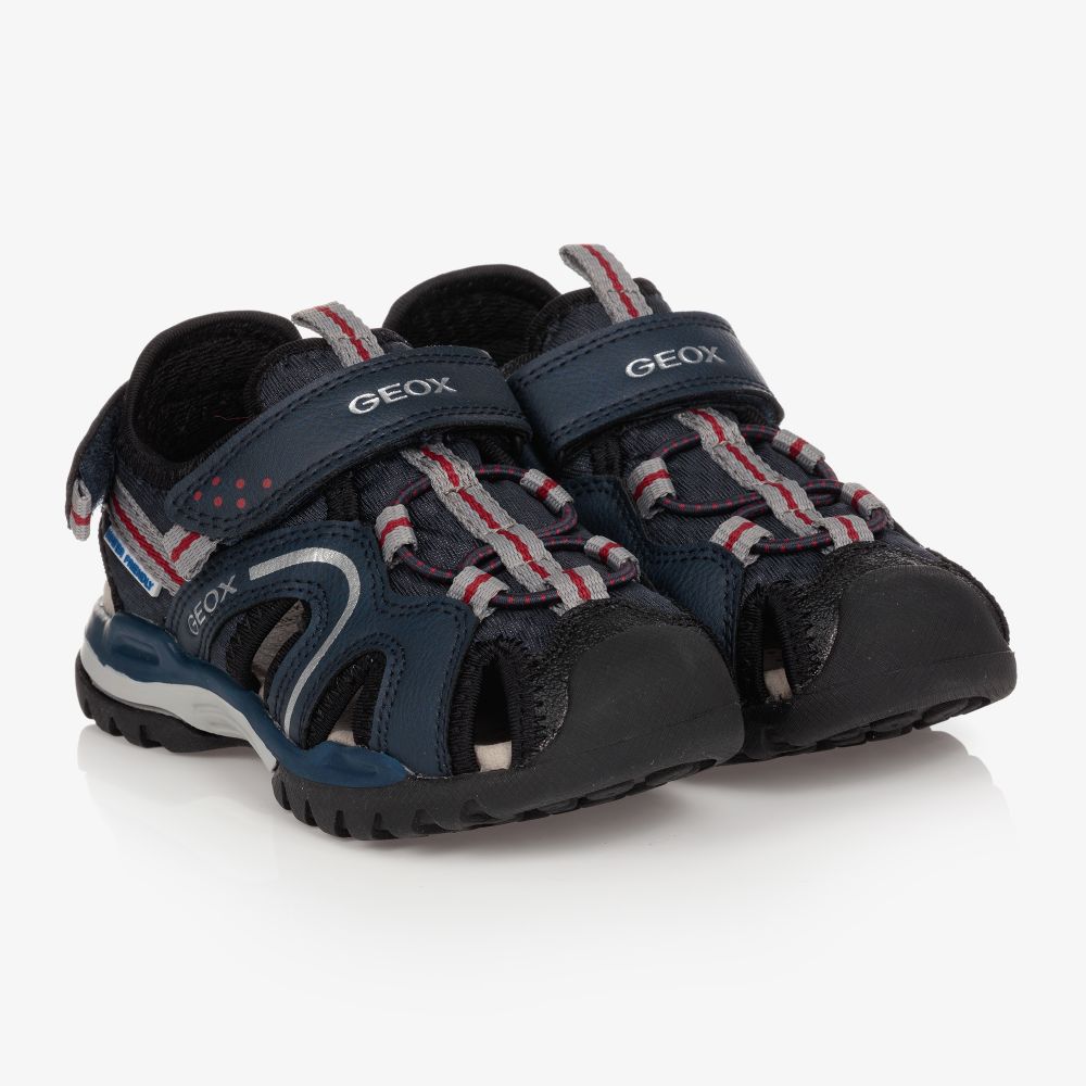 Geox - Синие сандалии с закрытым носком для мальчиков | Childrensalon