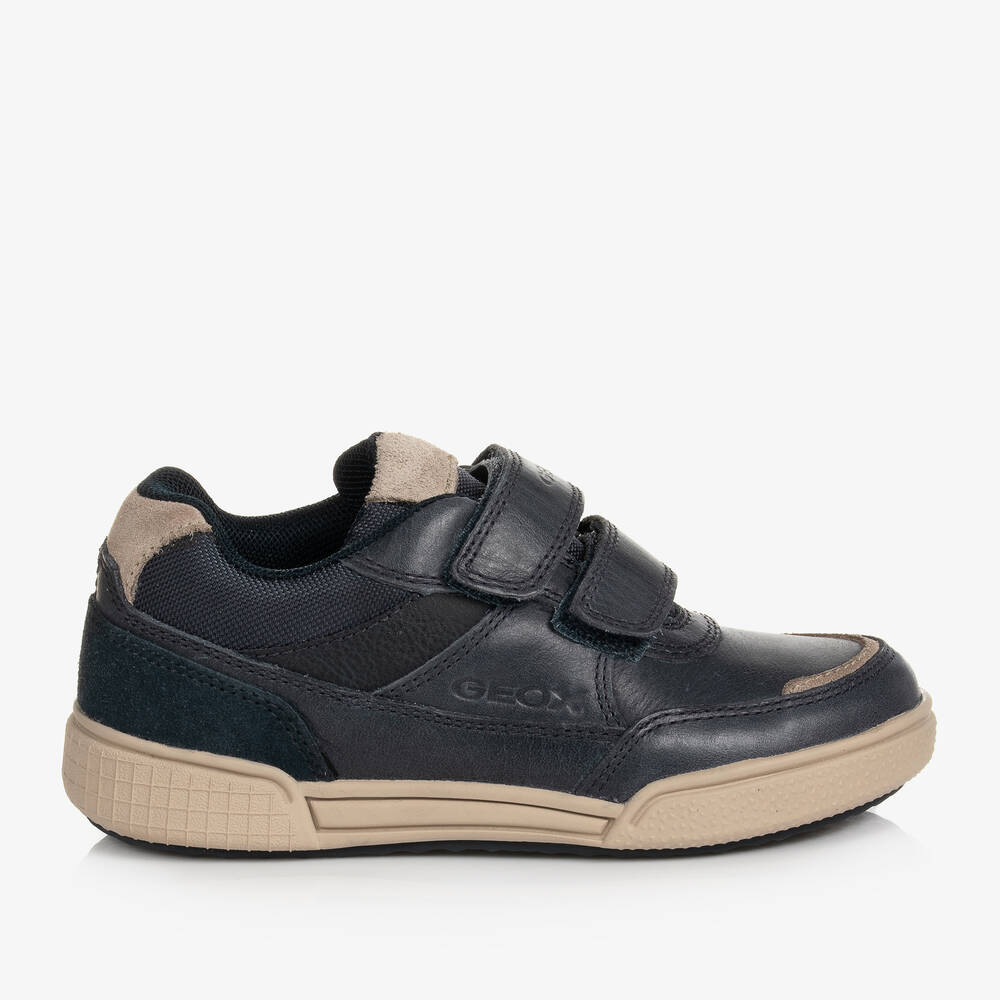 Geox Baskets Velcro bleues Gar on