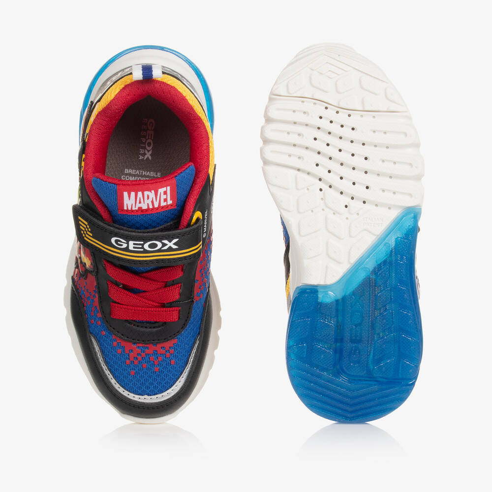 Geox-Синие кроссовки Marvel со светодиодами для мальчиков | Childrensalon Outlet