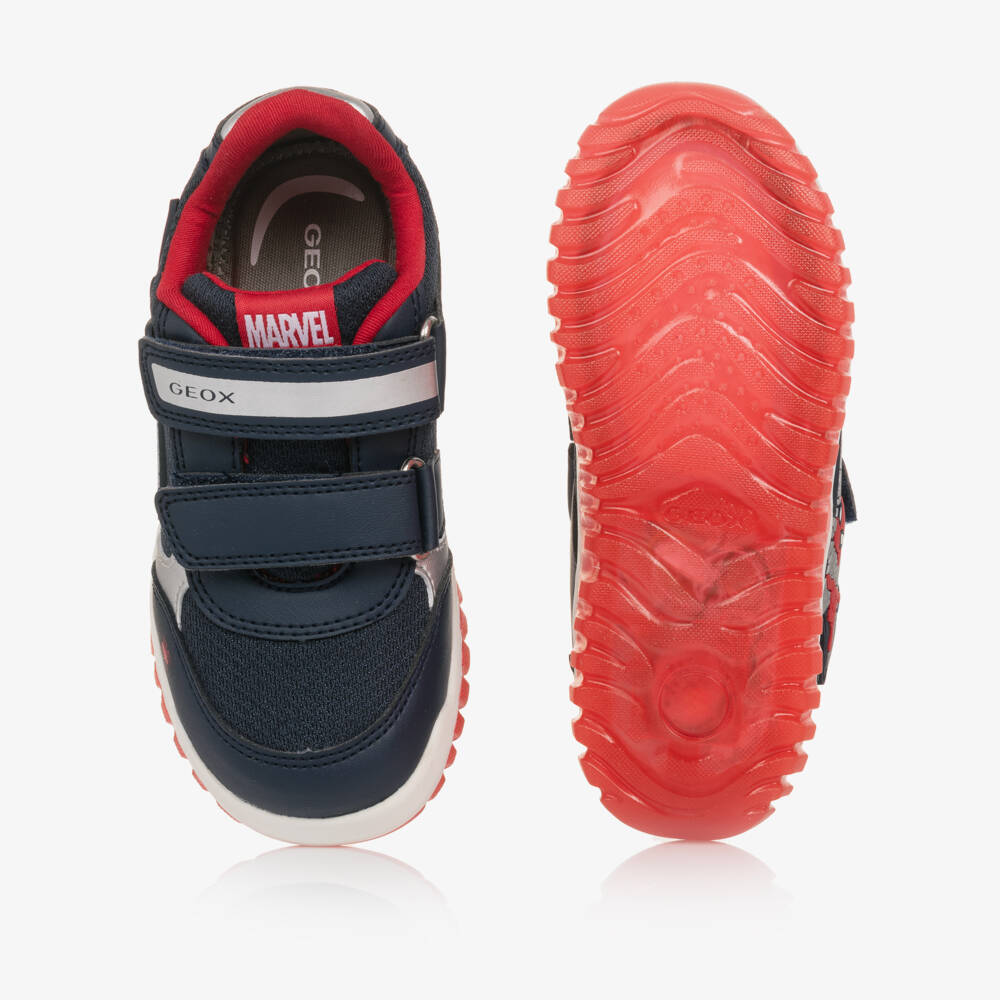 Geox-حذاء رياضي مضيء للأولاد بلون أزرق سبايدي | Childrensalon Outlet