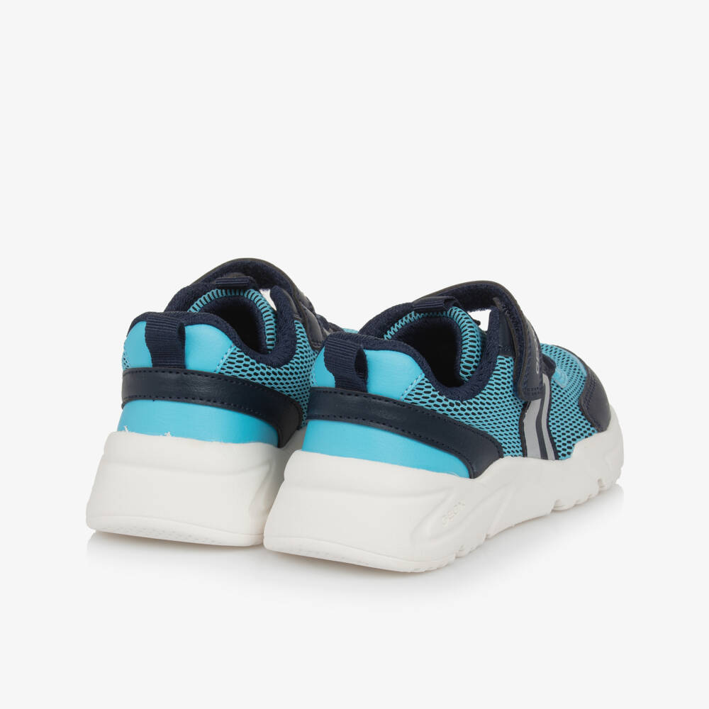 Geox-Boys Breathable Blue Mesh Sneakers | Childrensalon Outlet
