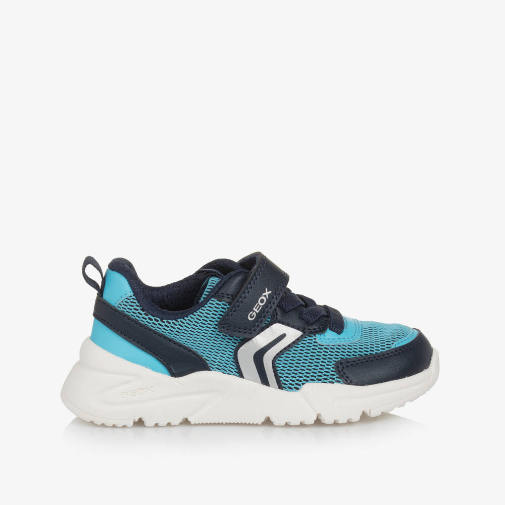 Geox-Boys Breathable Blue Mesh Sneakers | Childrensalon Outlet