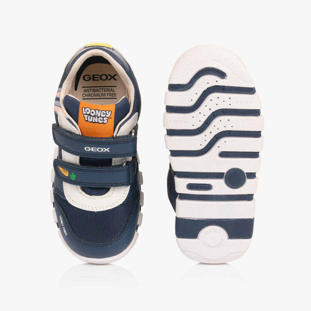 Geox-Boys Navy Blue Bugs Bunny Trainers | Childrensalon Outlet