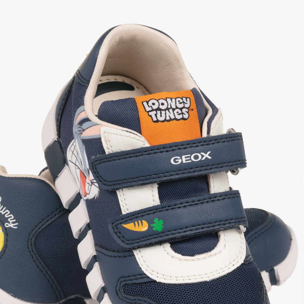 Geox-Boys Navy Blue Bugs Bunny Trainers | Childrensalon Outlet