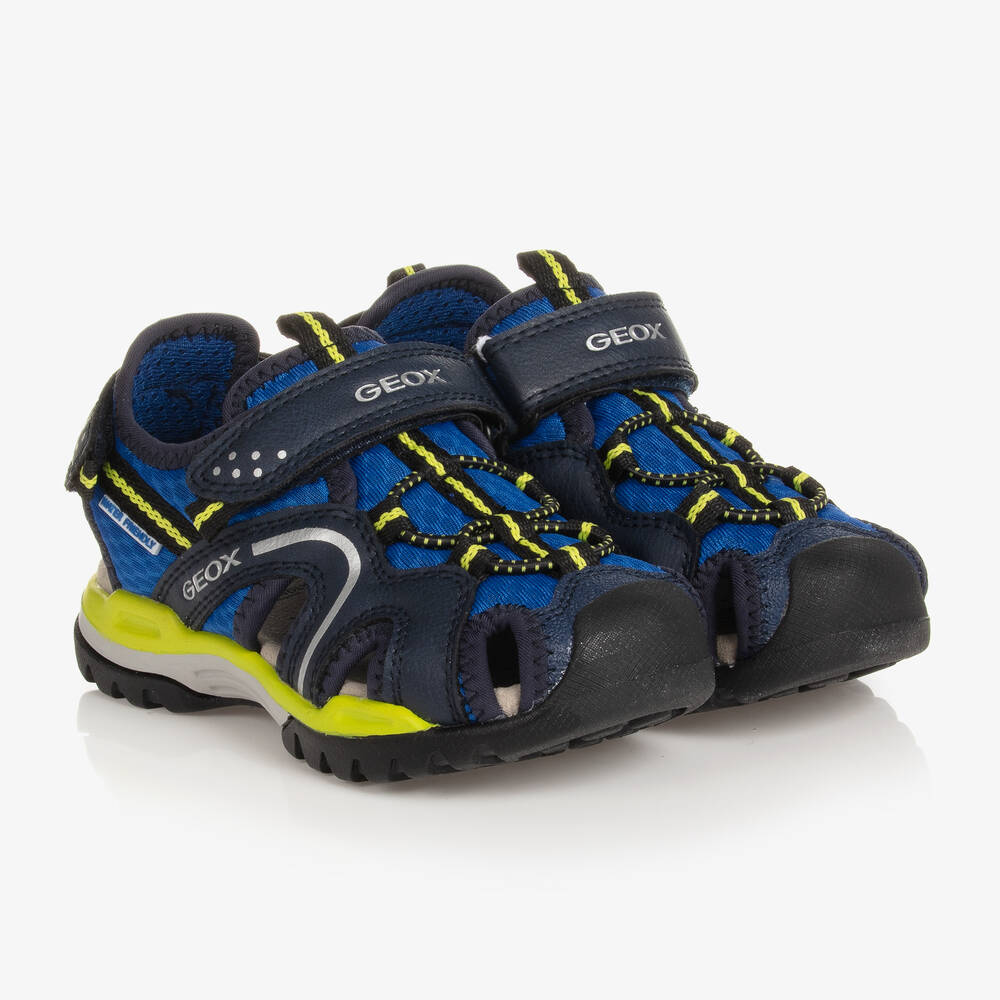 Geox - Sandales bleu marine à bout fermé | Childrensalon