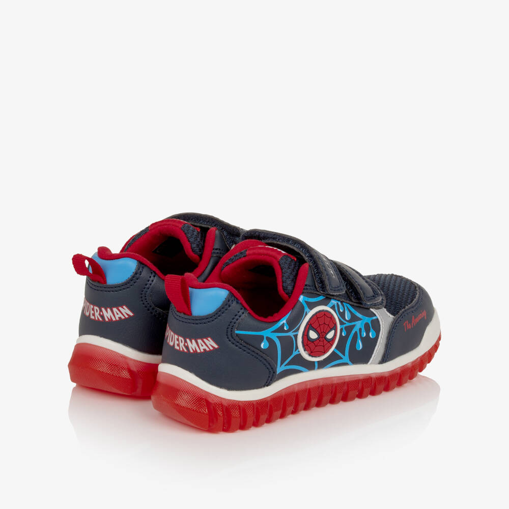 Geox-Boys Navy Blue Spiderman Trainers | Childrensalon Outlet