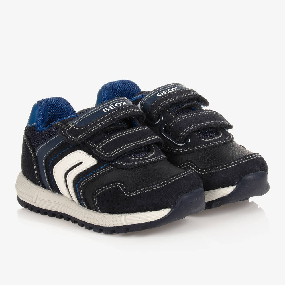 Geox - Boys Navy Blue Trainers | Childrensalon