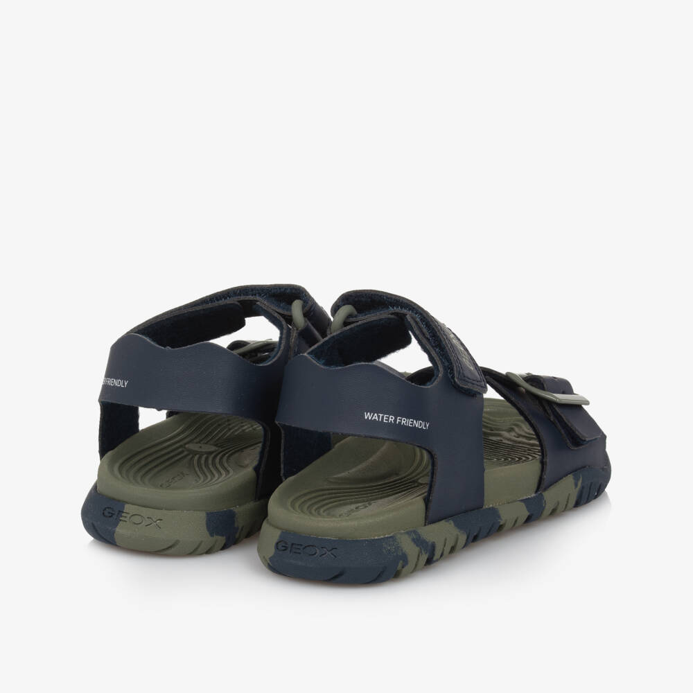 Geox-Сандалии из искусственной кожи синие для мальчиков | Childrensalon Outlet