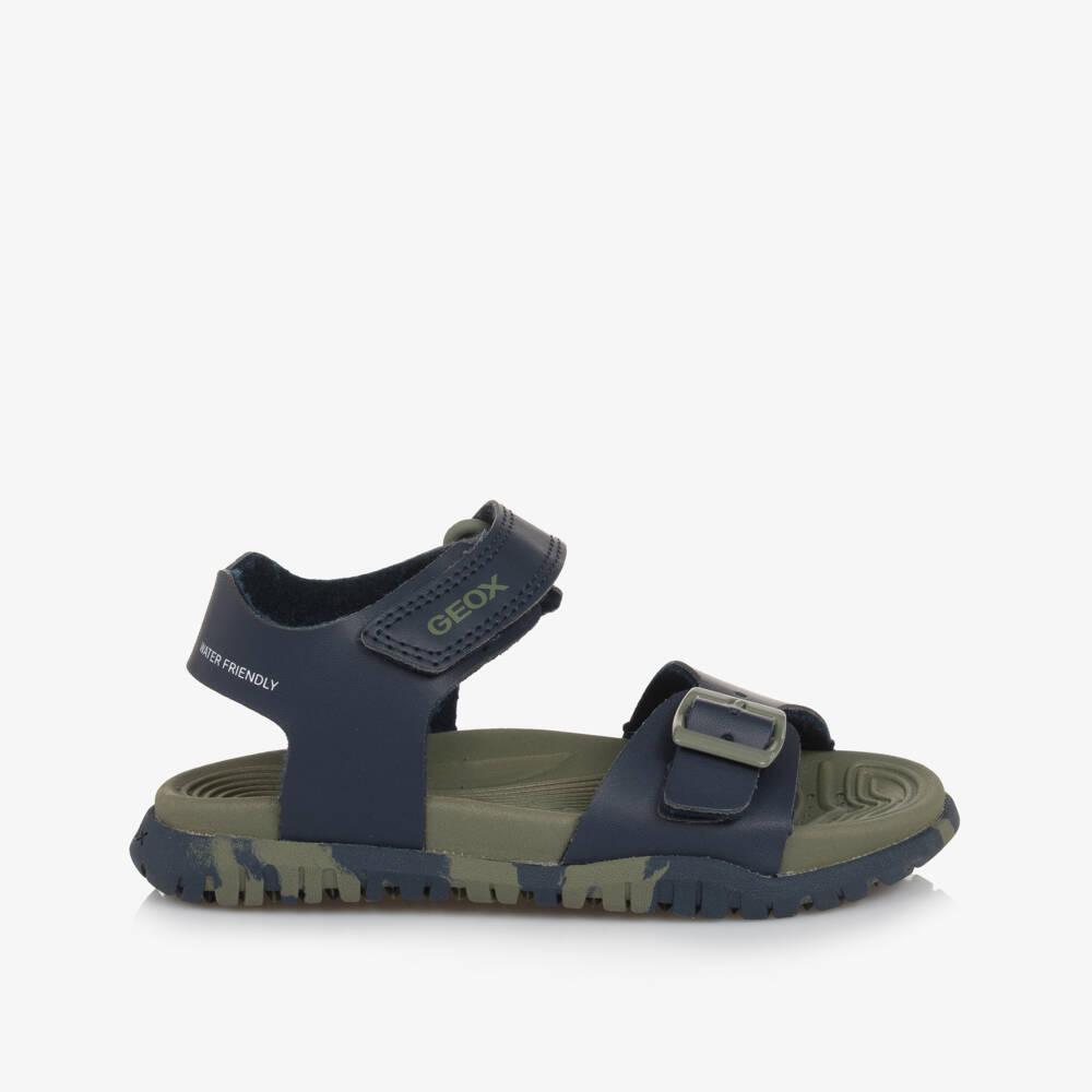 Geox-Сандалии из искусственной кожи синие для мальчиков | Childrensalon Outlet