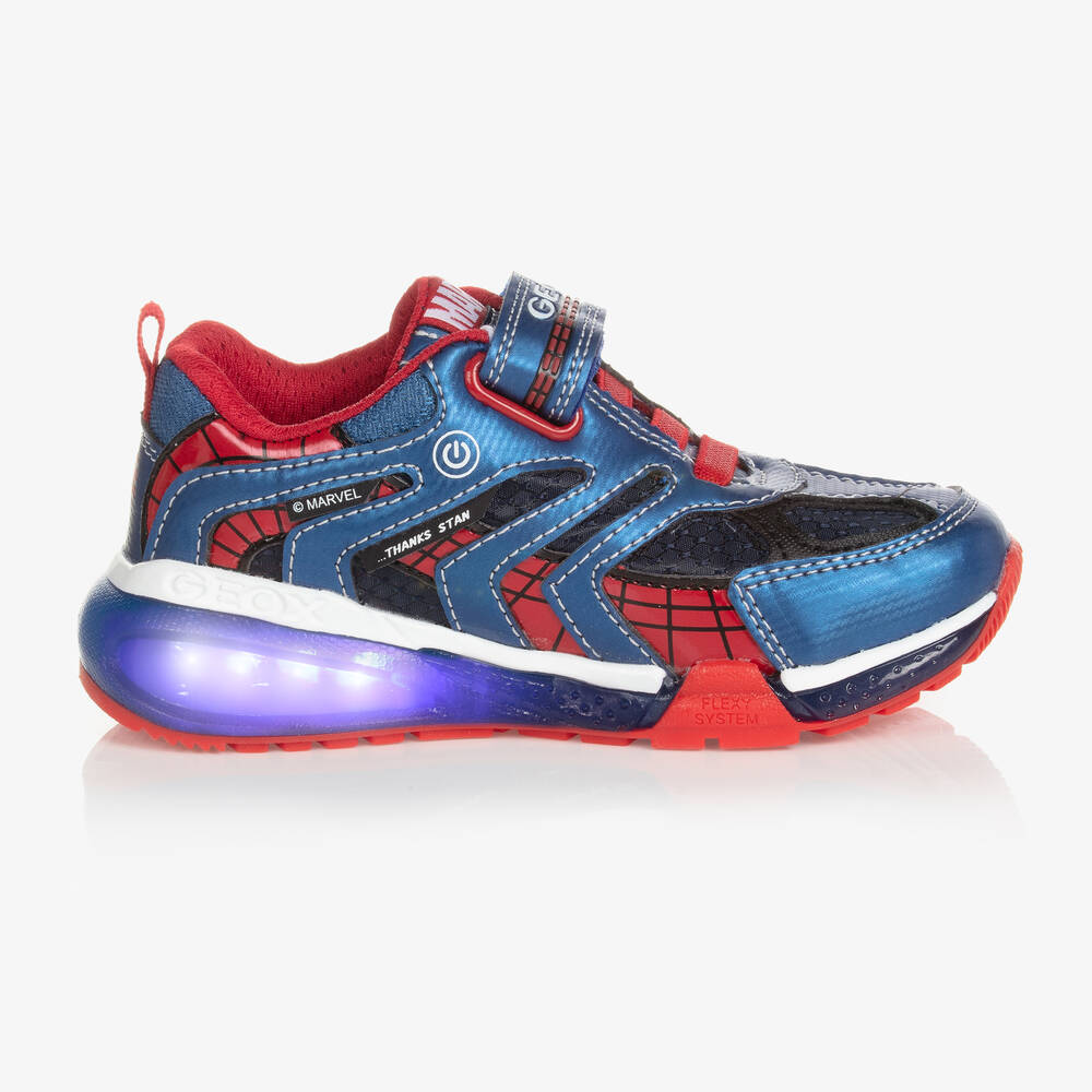 Geox Baskets rouges et bleues lumineuses