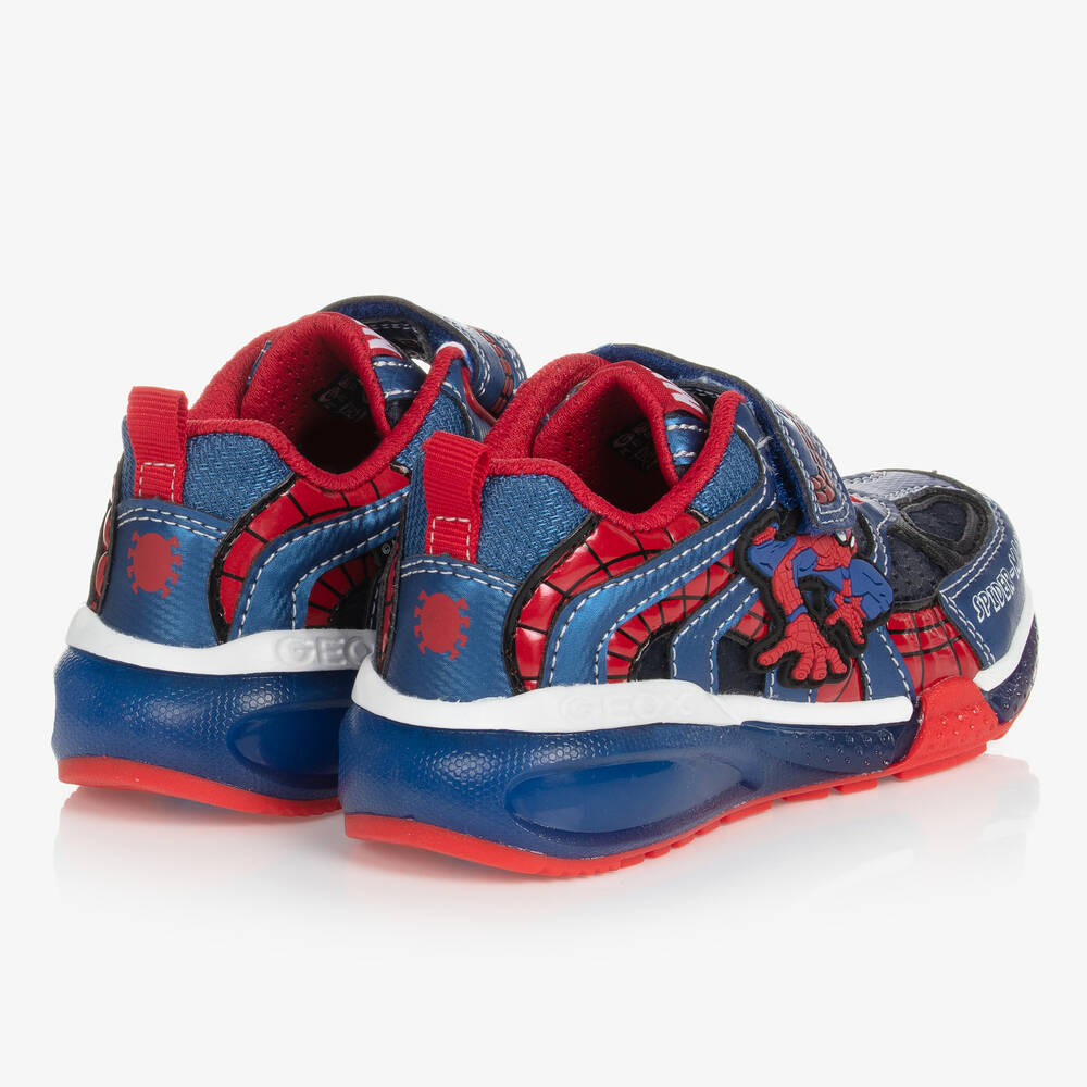 Geox-Boys Red & Blue Marvel Light-Up Trainers | Childrensalon Outlet