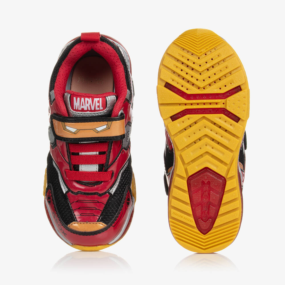 Geox Boys Red Marvel Trainers Childrensalon Outlet