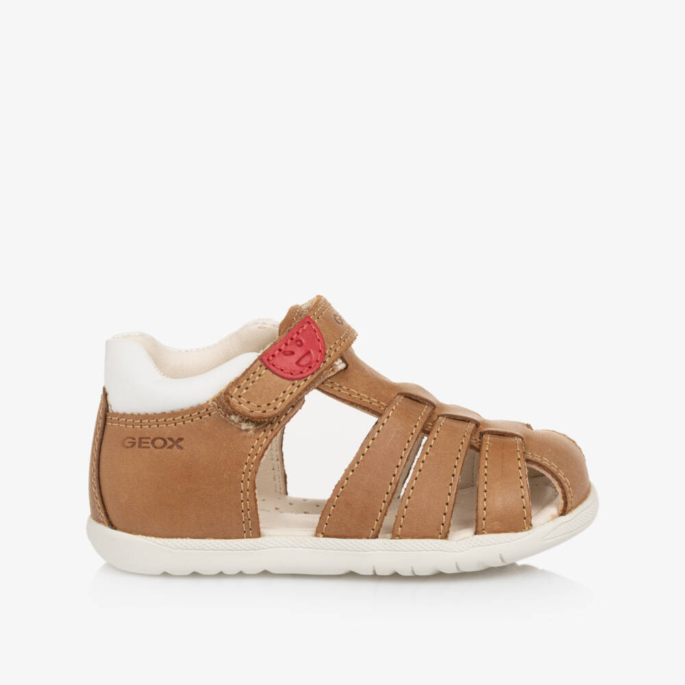 Geox-Boys Soft Brown Strap Sandals | Childrensalon Outlet