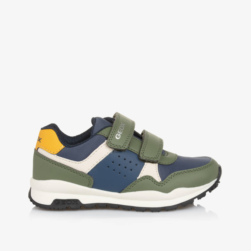 Geox-Boys Sporty Green Velcro Kicks | Childrensalon Outlet