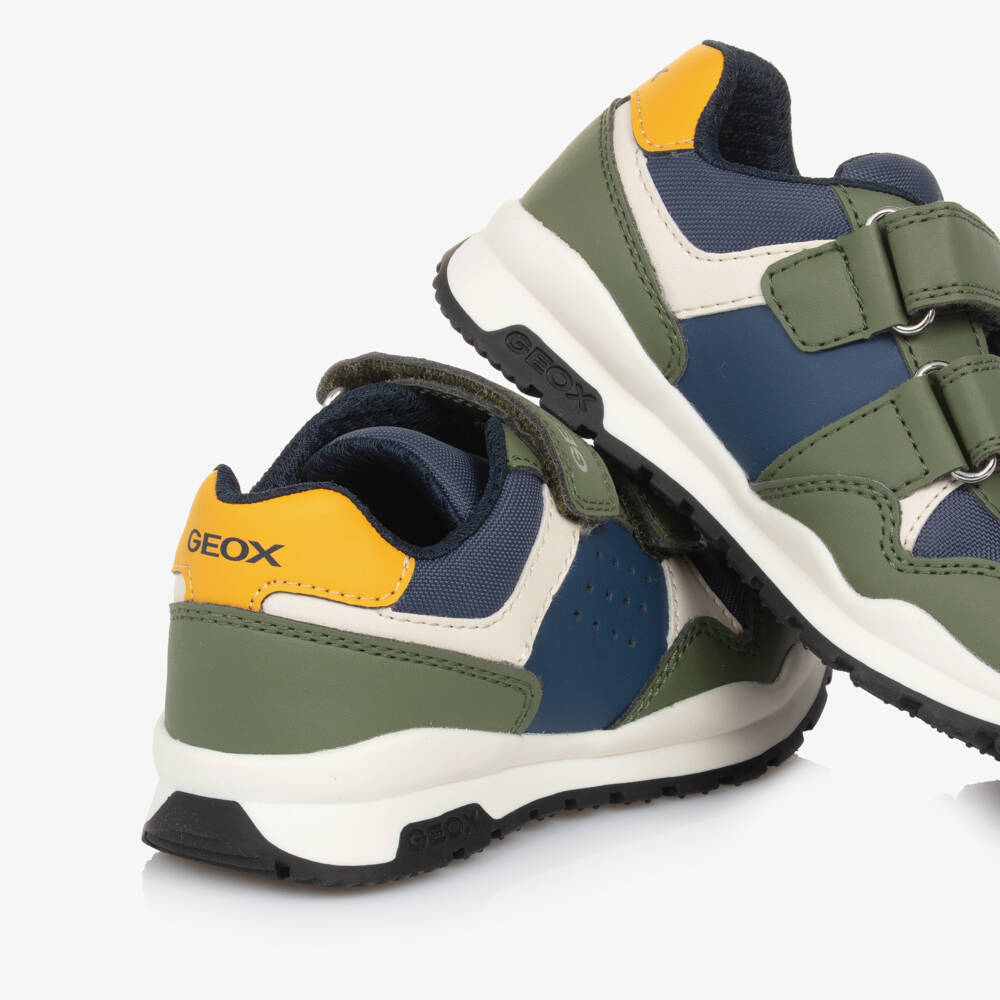 Geox-Boys Sporty Green Velcro Kicks | Childrensalon Outlet