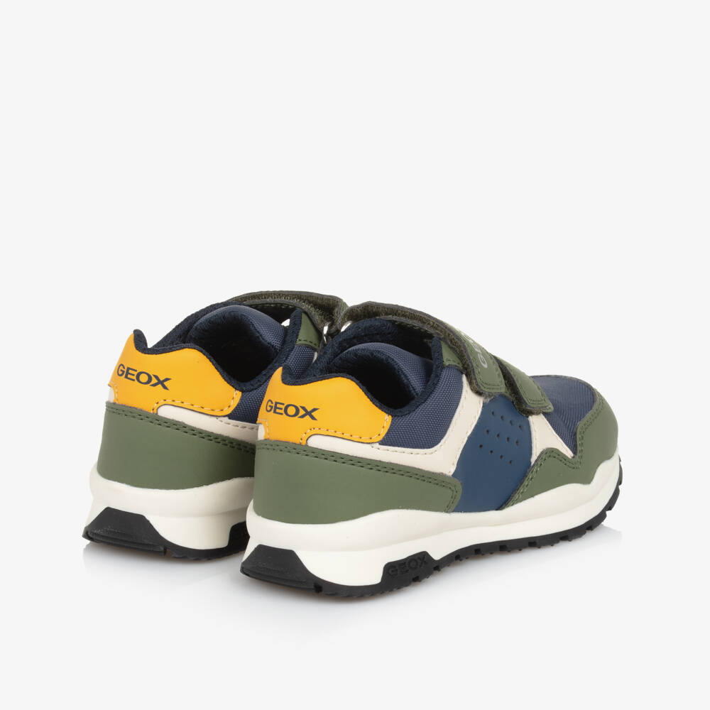 Geox-Boys Sporty Green Velcro Kicks | Childrensalon Outlet