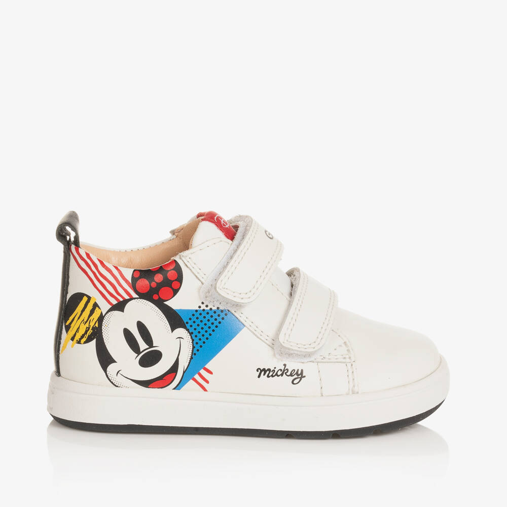 Geox-Boys White Velcro Disney Trainers | Childrensalon Outlet