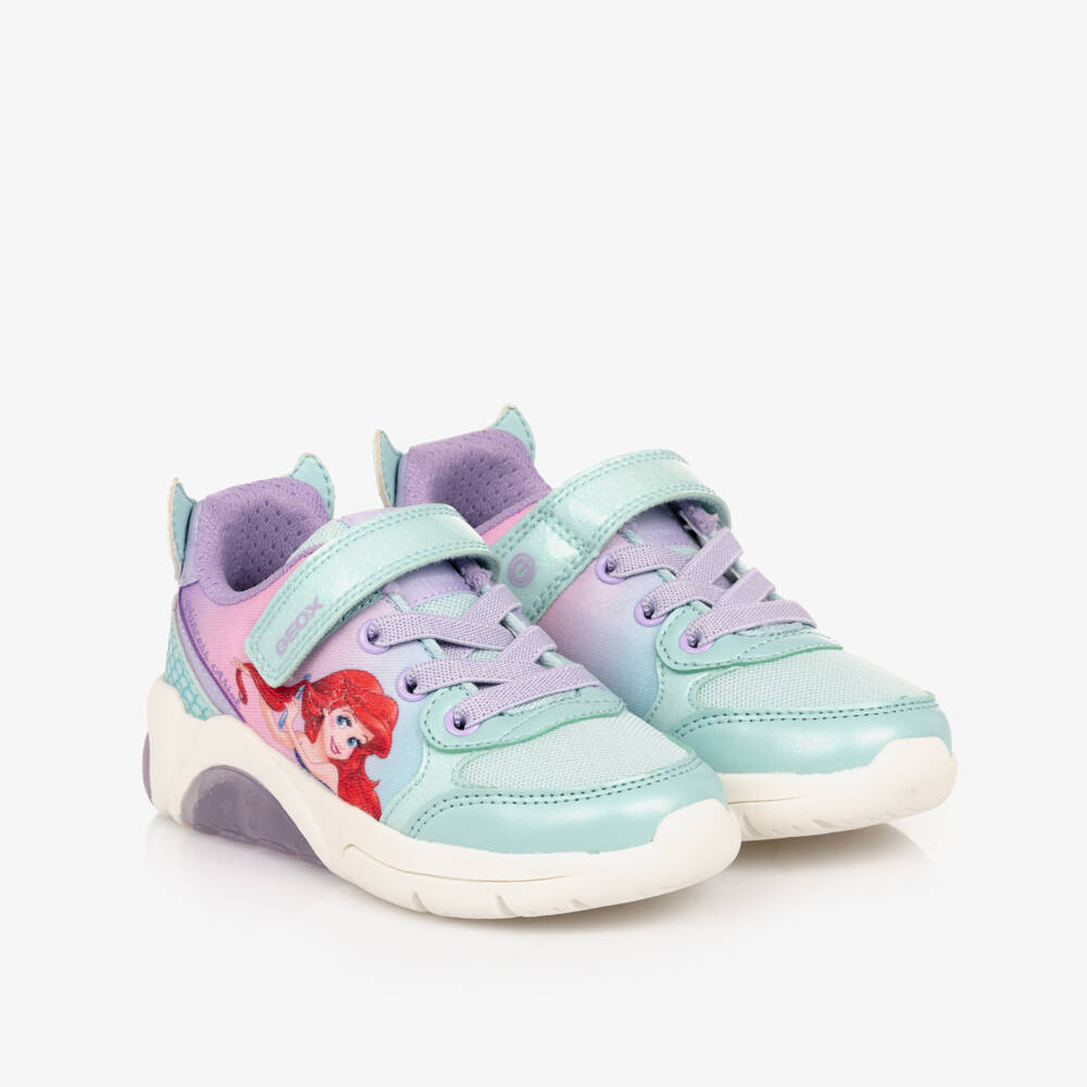 Geox-Girls Blue Ariel Light-Up Sneakers | Childrensalon Outlet
