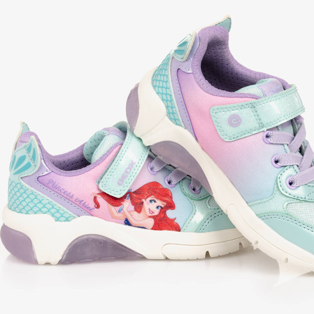 アリエル♥️ Geox - Girls Blue Ariel Light-Up Sneakers | Childrensalon Outlet