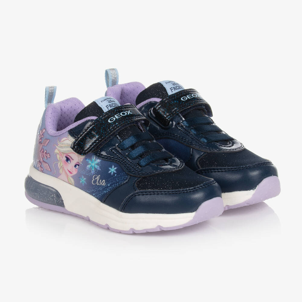 Geox - Disney Sneakers in Blau und Violett | Childrensalon