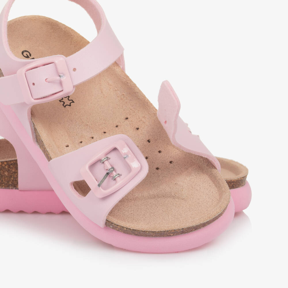 Geox-Сандалии с пряжкой розовые для девочек | Childrensalon Outlet