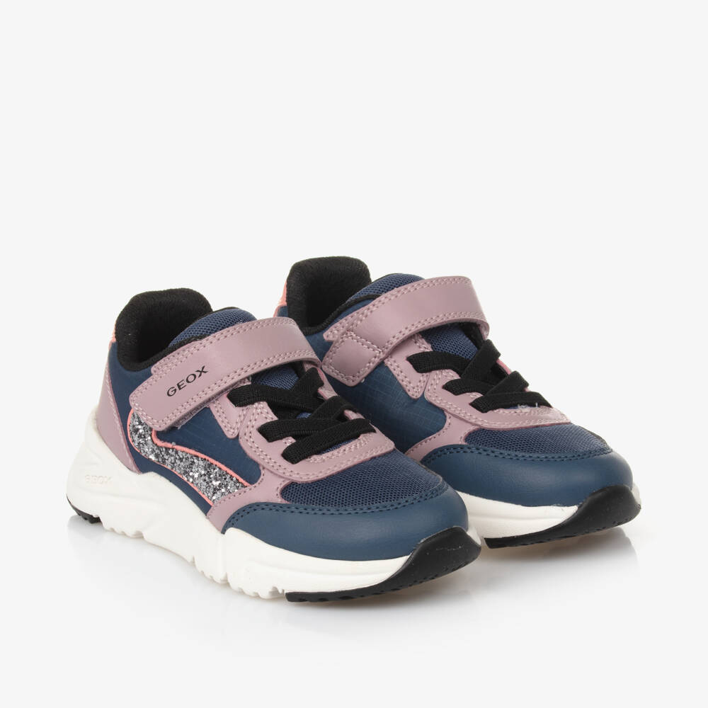 Geox-Girls Colorful Velcro Adventure Sneakers | Childrensalon Outlet