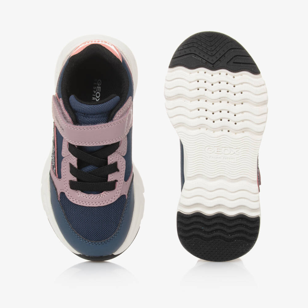 Geox-Girls Colorful Velcro Adventure Sneakers | Childrensalon Outlet