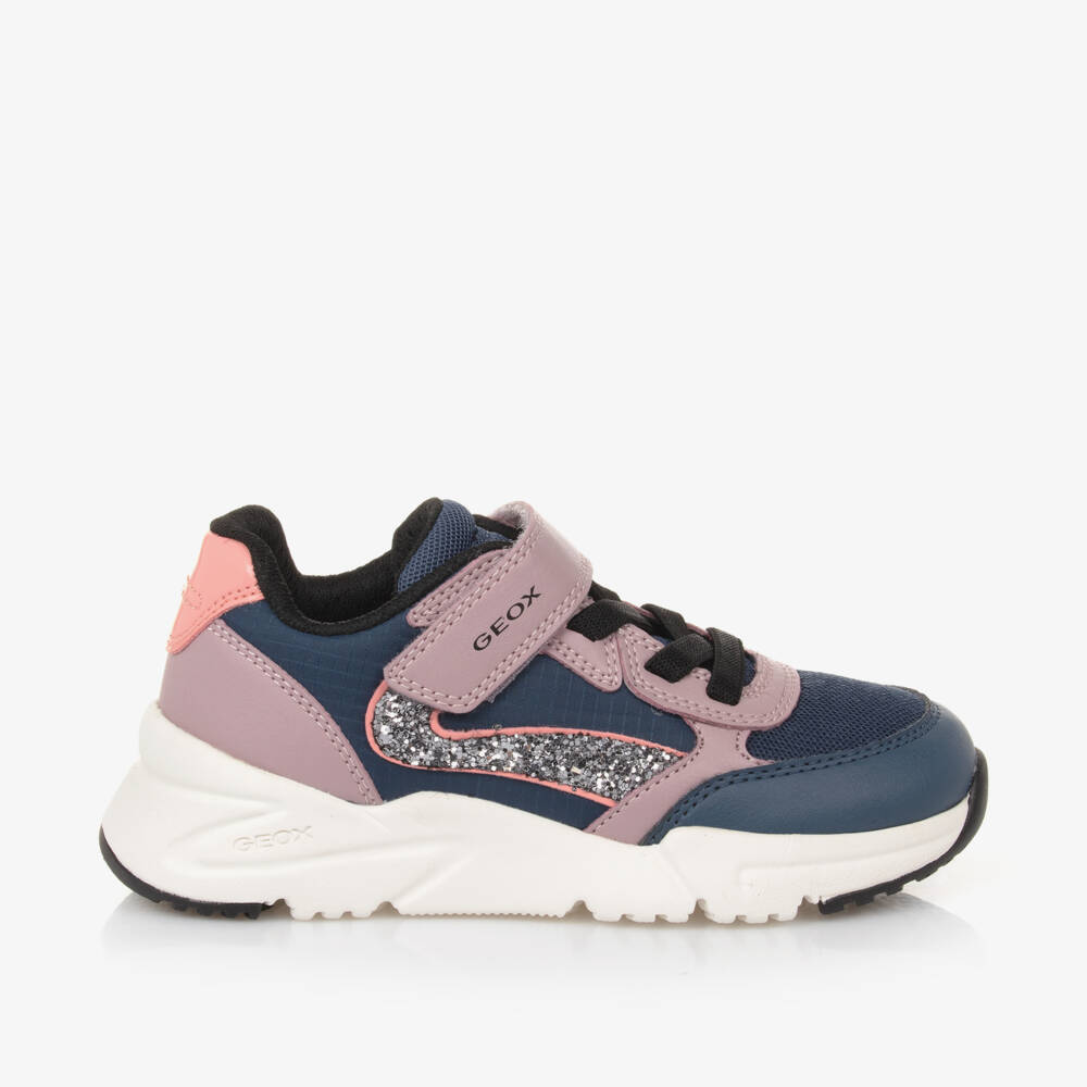 Geox-Girls Colorful Velcro Adventure Sneakers | Childrensalon Outlet