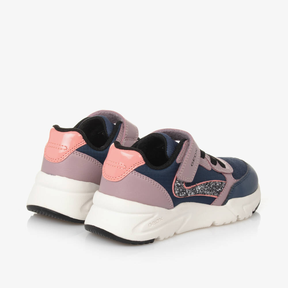 Geox-Girls Colorful Velcro Adventure Sneakers | Childrensalon Outlet