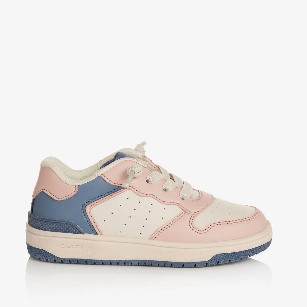 Geox-Кремовые кроссовки из искусственной кожи | Childrensalon Outlet