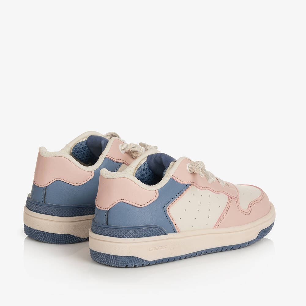 Geox-Кремовые кроссовки из искусственной кожи | Childrensalon Outlet