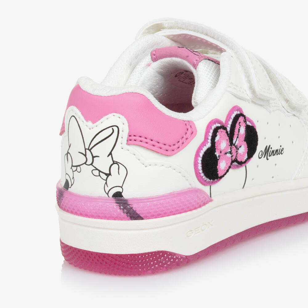 Geox-Girls Magical White Minnie Sneakers | Childrensalon Outlet